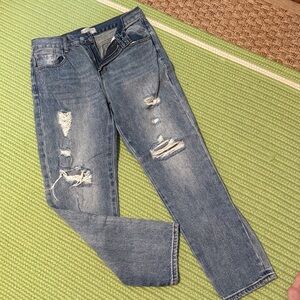 Blank Paige Distressed Blue Jeans sz M